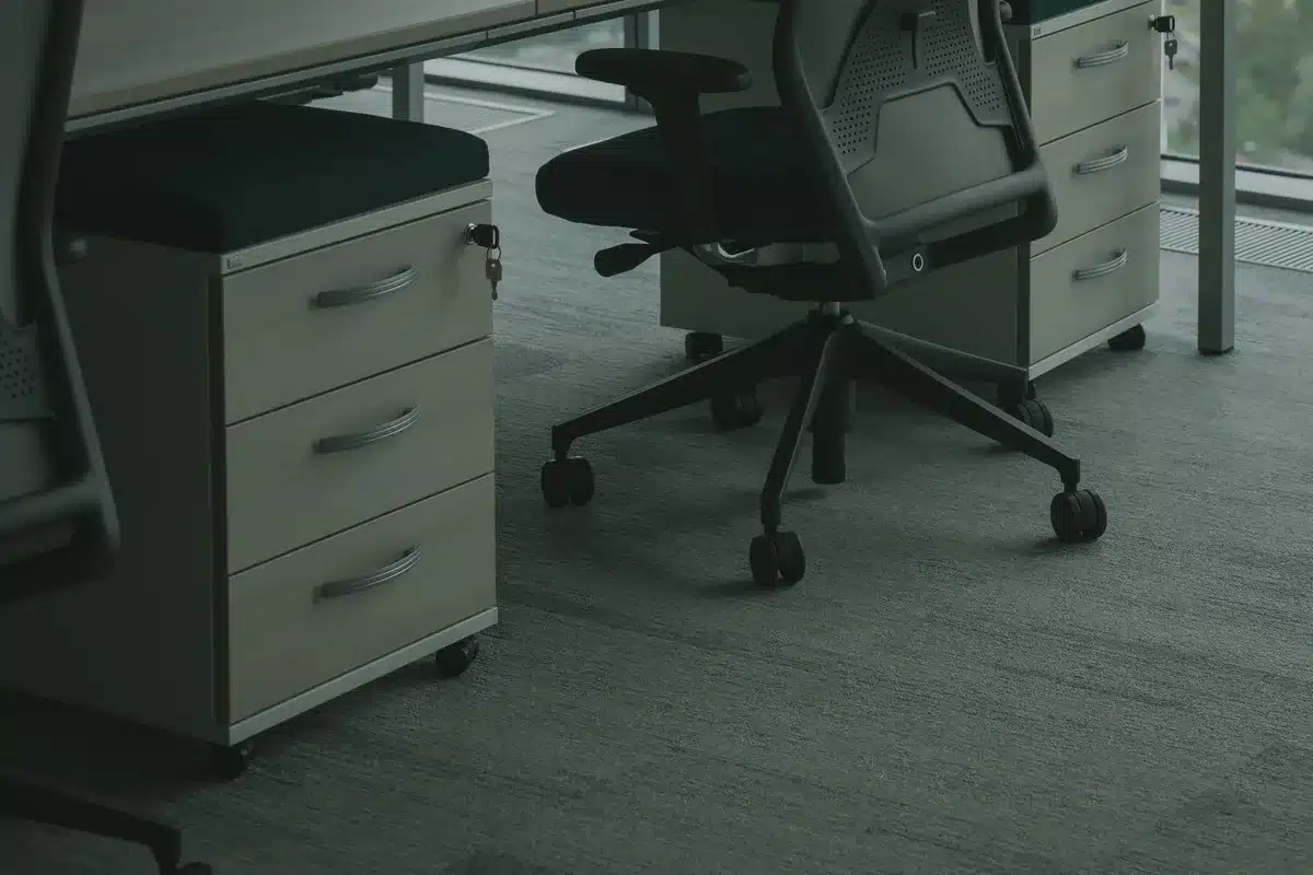 Différents types de coulisses : galets, billes et coulisses sous tiroir en gros plan.